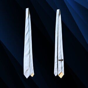 Vintage 70s Oleg Cassini by Burke Blue Tie